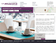 Tablet Screenshot of hotel-laregence.fr